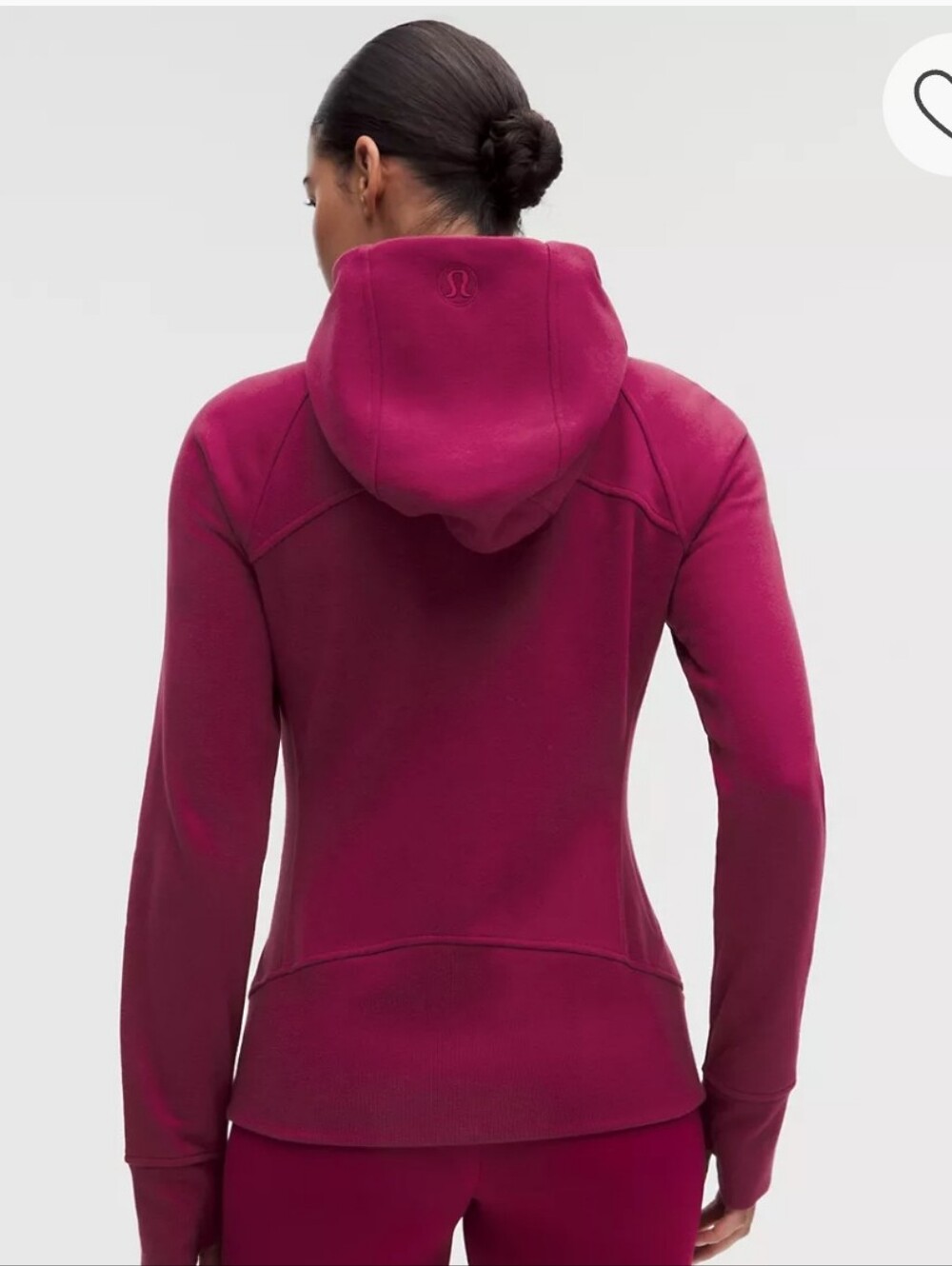 NWOT lululemon athletica Scuba Evolve Full-Zip Hoodie - Raspberry/fuschia - Picture 3 of 11